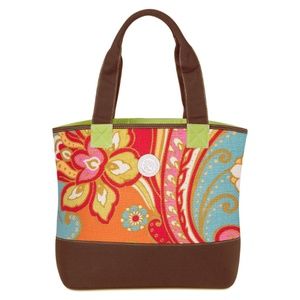 NWOT- Spartina 449 | Red & Brown Fiddler's Cove Seabreeze Tote